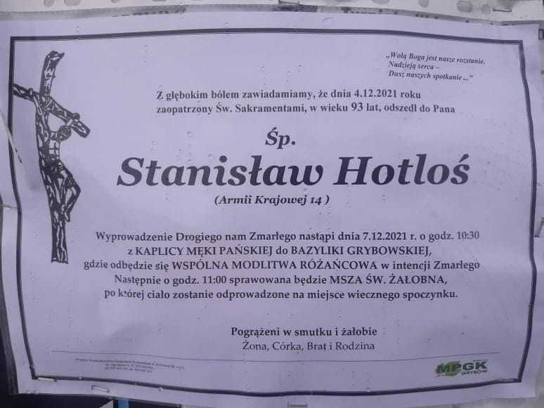 Odszedł na wieczną służbę druh Stanisław Hotloś